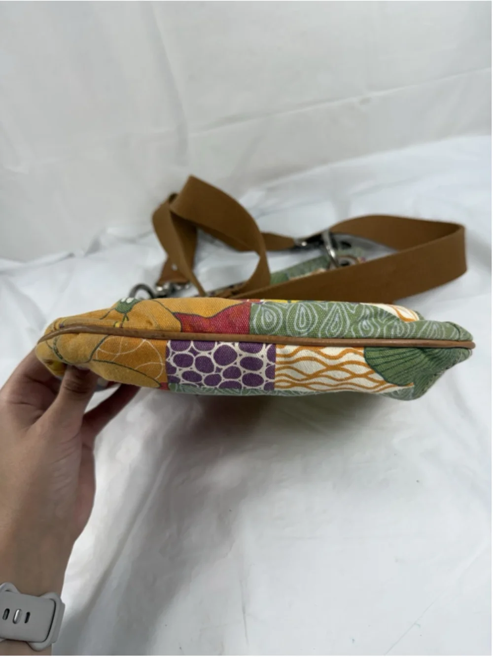 Fossil Canvas Multicolor Canvas Hippy Boho crossbody